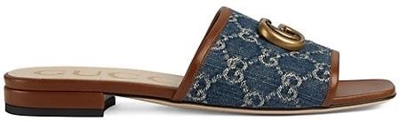 cheap gucci flat sandals|Gucci jolie denim flats sandals.